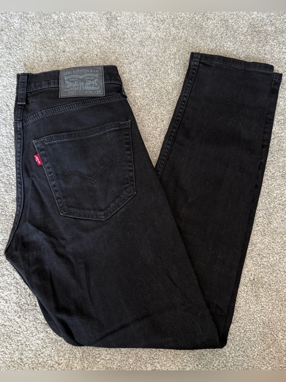 Levi's Men's Slim Straight Black Jeans